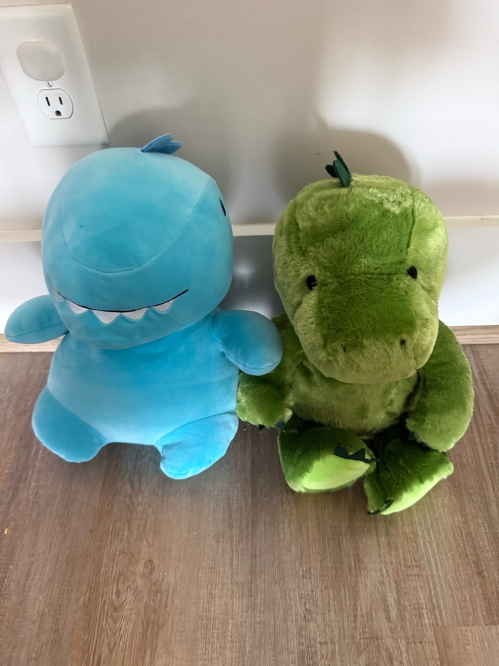 Plush Dino Toy - Blue and Green Soft Stuffed Dinosaurs